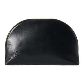 THE ROW Calfskin One Shoulder Clutch Women's Black