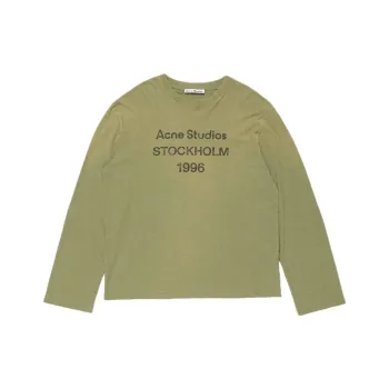 Acne Studios T Shirts Unisex Olive Green
