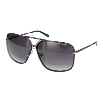 PORSCHE DESIGN Titanium Aviator Sunglasses Men's Black