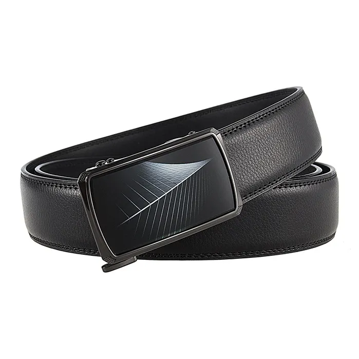 YUZHAOLIN Cow Split Leather Belts Men's Width 3.5CM-4