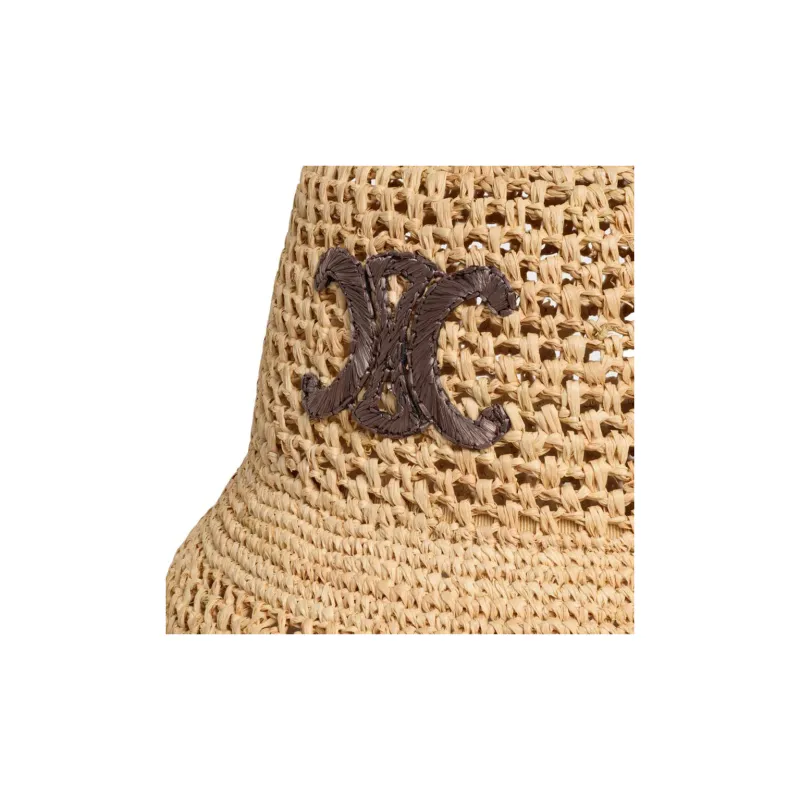 CELINE Plant Material Bucket Hats Women's Natural Color-2