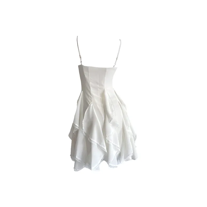 GUOZHEN Slip Dresses Women's Apricot-1