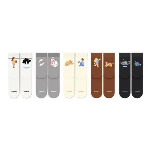 Gentle Welcome Mid Calf Socks Women's 5 Pack