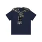 Navy Blue (Black and White Shawl)