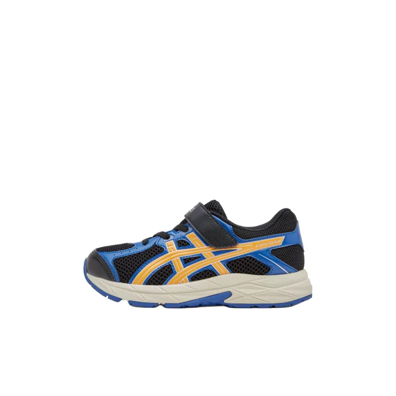 Asics RUNNING KIDS Cushioning Rebound Breathable Low Top Running Shoes Black Blue Kids'-0