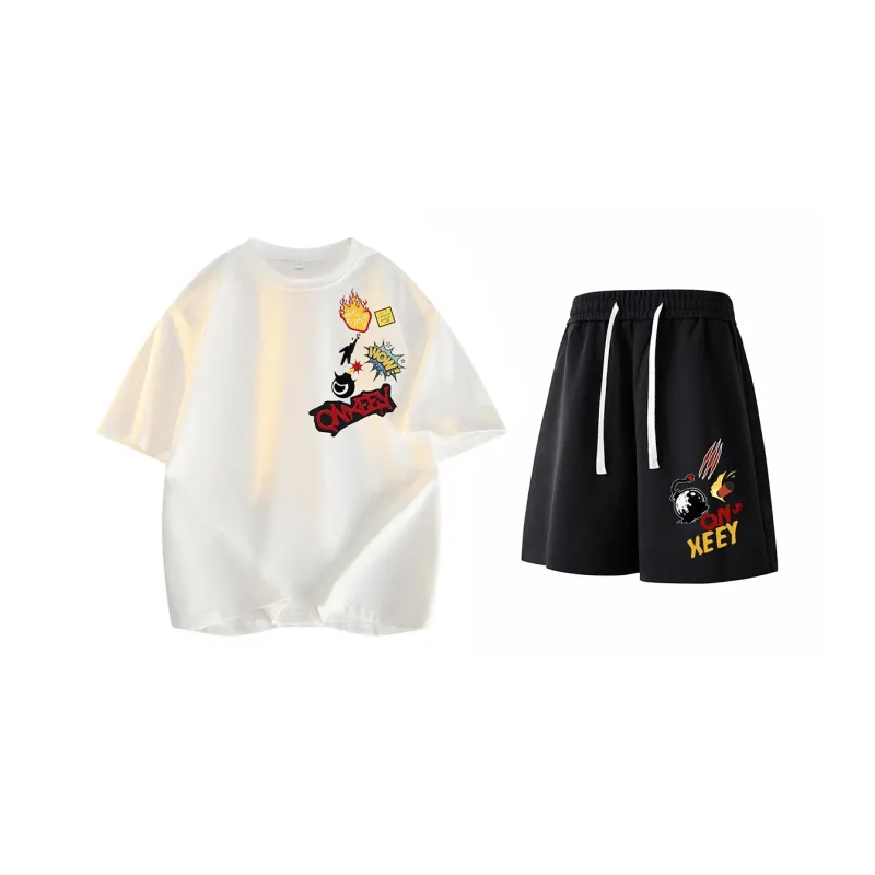 Qnxeey Casual Sportswear Unisex-2