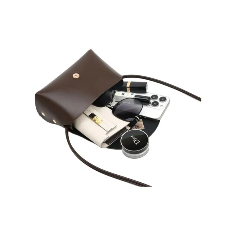 POLG PU Shoulder Bag Regular Women's Maillard Style Brown-4