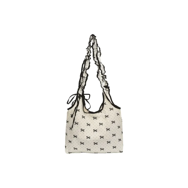 GATOER Canvas Tote Bag, Shopping Bag, Canvas Shoulder Bag Women's White-0