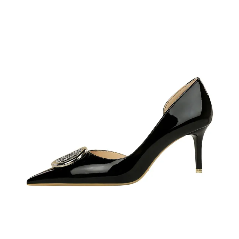 QITUMAUL Slim Heel High Heels Women's-0