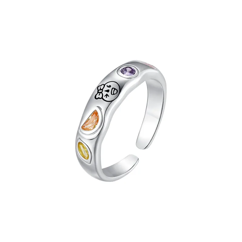 CHOW TAI SENG S925 Silver Rings Unisex-3