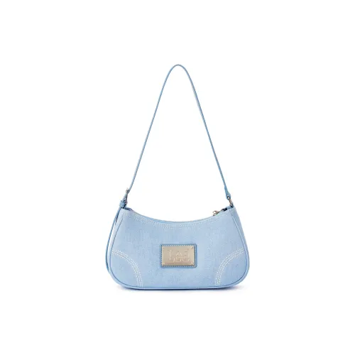 Lee Fabric, PU Underarm Shoulder Bag Women's Light Blue