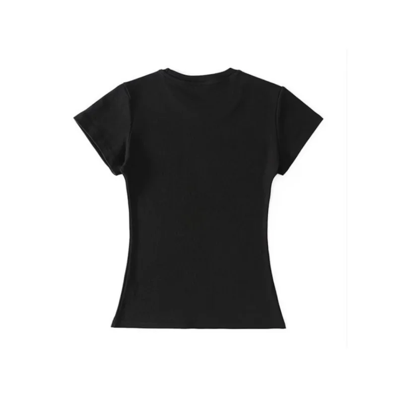 YINLEI T Shirts Women's Black-1
