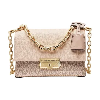MICHAEL KORS Cece Artificial Leather Shoulder Bag, Crossbody Bag, Handbag Women's Ballet Pink/Rose Gold/White