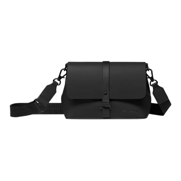 Gaston Luga × NIKON Collaboration PU Messenger Bag, Shoulder Bag, Crossbody Bag Medium Size Unisex Black-0