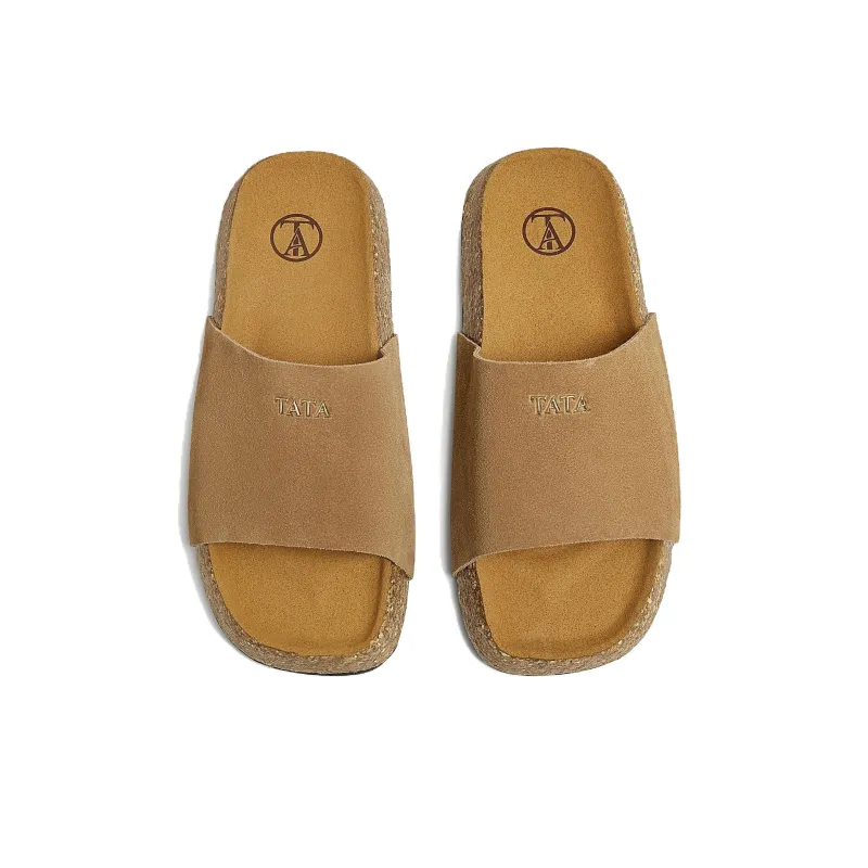 TATA Leather Patchwork Slide Slippers Women's-6