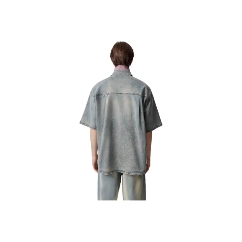JACK&JONES Shirts Men E39 Medium Blue Denim-2