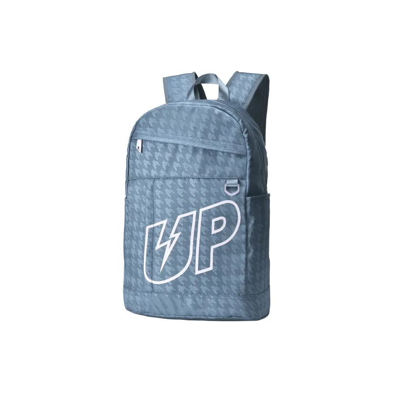 TURN UP Polyester Backpack Unisex Blue Gray-1