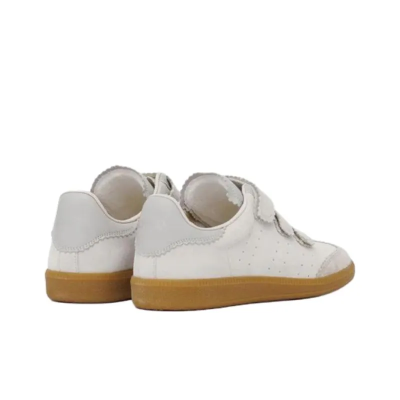 ISABEL MARANT Beth Low Top Skateboard Shoes Women's White-3