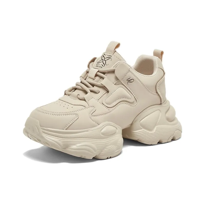 BASTO Slip Resistant Low Top Chunky Sneakers Women's-1