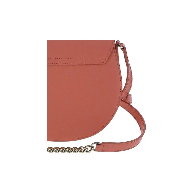 Furla Metropolis Collection Leather Shoulder Bag Mini Women's Red-4