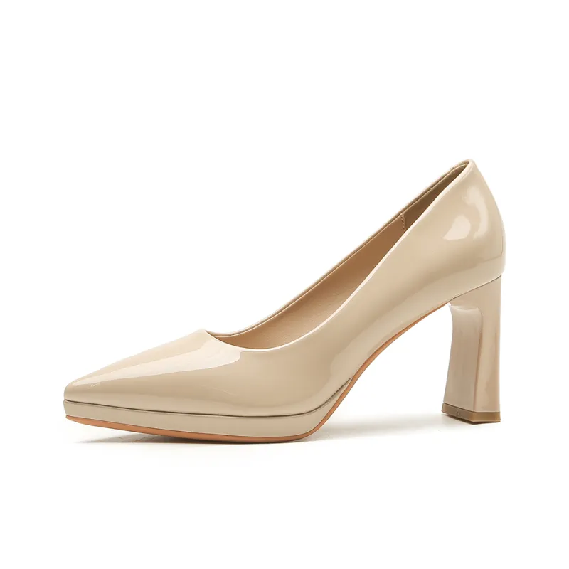 Lan Miao Chunky Heel High Heels Women's-13