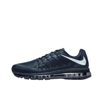 Nike Air Max 2015 Cushioning, Wear Resistant Low Top Running Shoes Unisex Obsidian