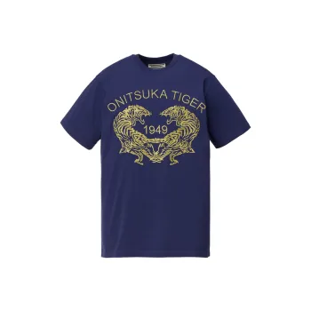 Onitsuka Tiger GRAPHIC T Shirt Unisex Marine Blue