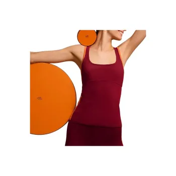 HERMES Sleeveless Sports Shirts Women's Red