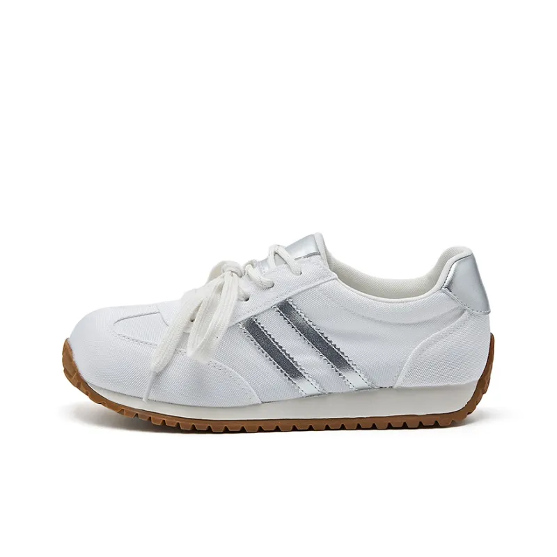 BURGELY German Army Trainers Lightweight Low Top Casual Shoes Women's-5
