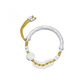 CHUVORA 999 Fine Silver Pure Silver Bracelets Unisex