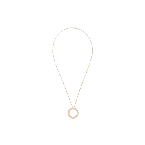 CARTIER Love Necklace Collection 18K Rose Gold Necklaces Women's Rose Gold