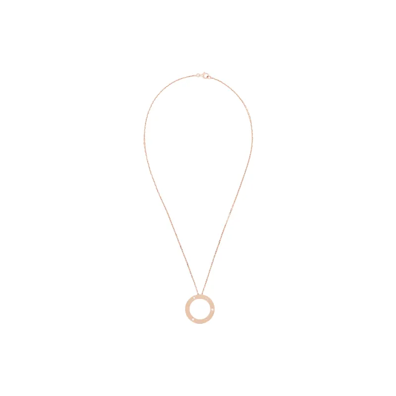 CARTIER Love Necklace Collection 18K Rose Gold Necklaces Women's Rose Gold-0