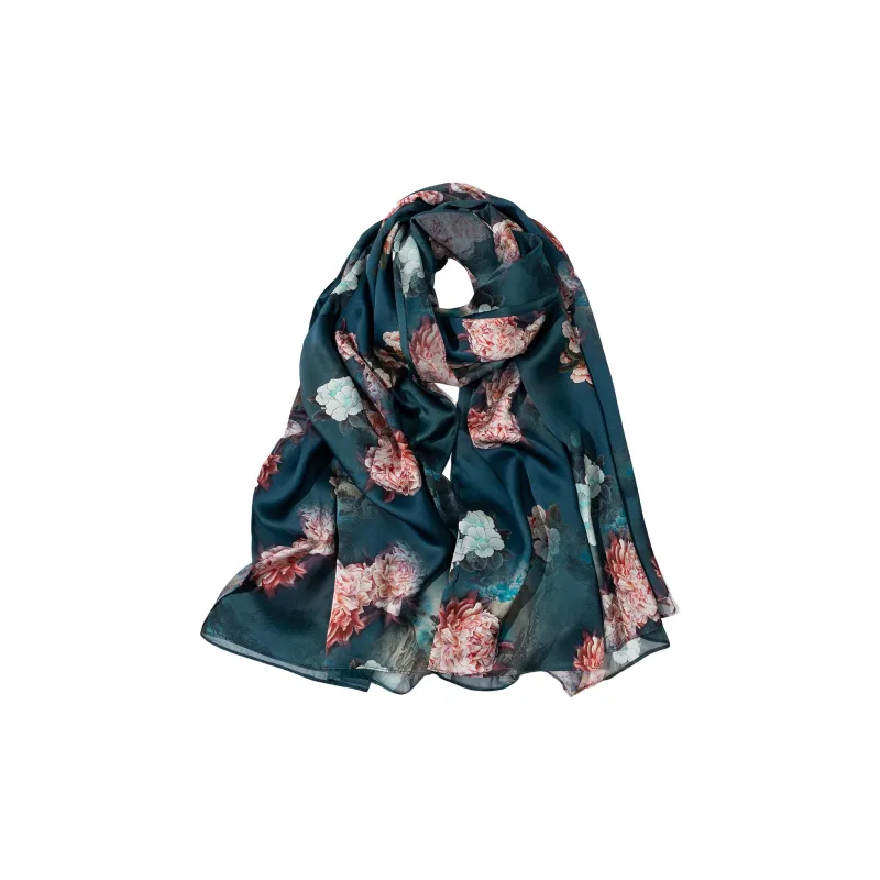 Shanghai Story 100% Mulberry Silk Scarves Women's Enchanted Dreams, Gift Box Set-58