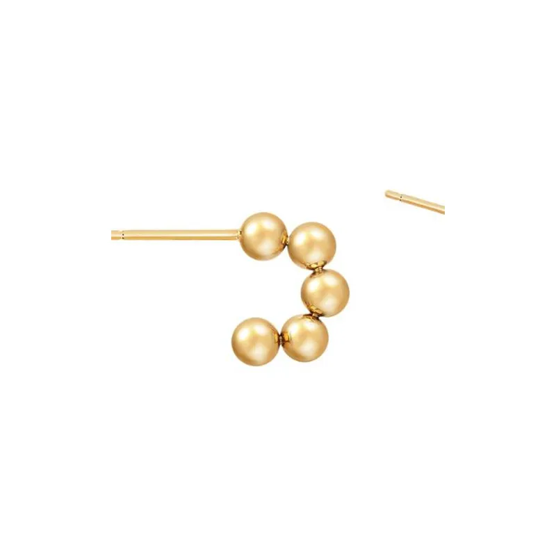ATTICA Brass Earrings Women's Gold-1