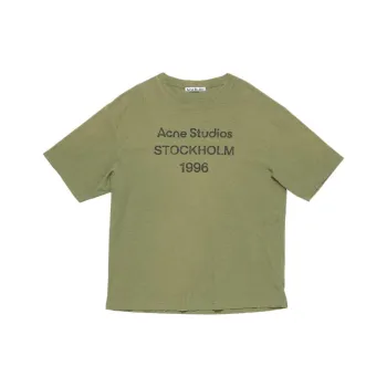 Acne Studios T Shirts Unisex Olive Green