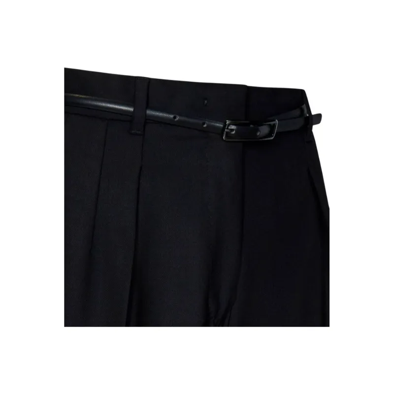 MaxMara Studio Max Mara Belted High Waist Trousers-4