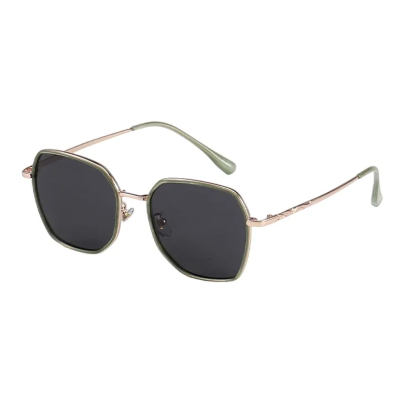 PRETTYALLUSION PC Metal Irregular Shape Sunglasses Women's-0