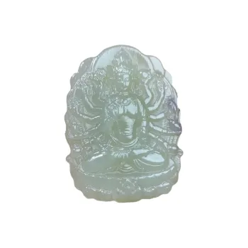 BUDOUXIAOAI Pendants White Jade/Pale Greenish White Jade Unisex
