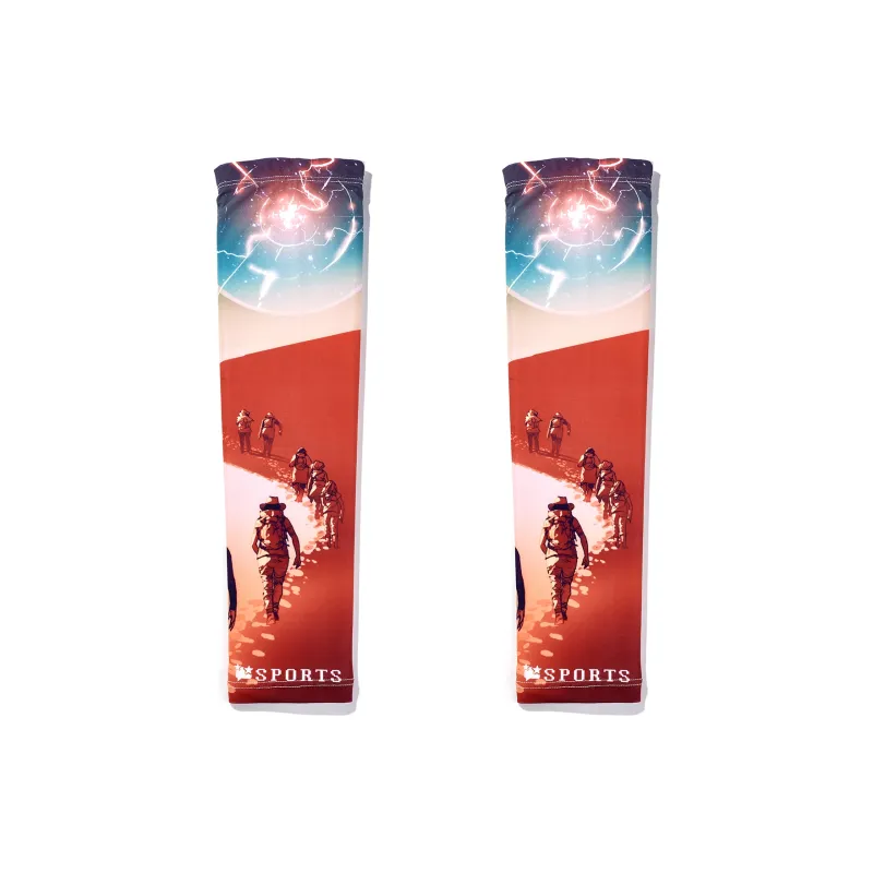 Anxious Polyamide Sun Protection Sleeves Men's-8
