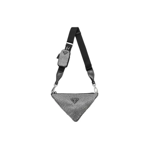 PRADA cardigan Fabric cardigan Bag the Bag Crossbody Bag Women's Black