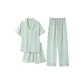 55307 Women's[Three-Piece Set]Short-Sleeved Shirt+Shorts+Pants