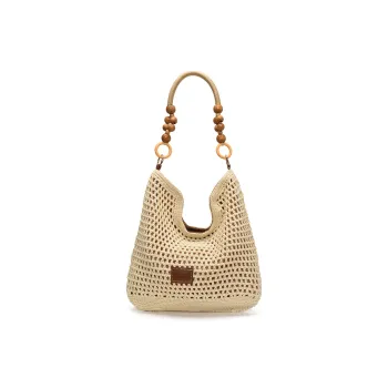 BAODIDAISHU PU Fashion Niche Shoulder Bag Underarm Tote Women's Brown/Black
