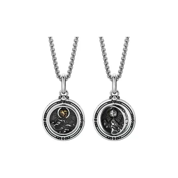 MYSH 925 Sterling Silver Necklaces Men's
