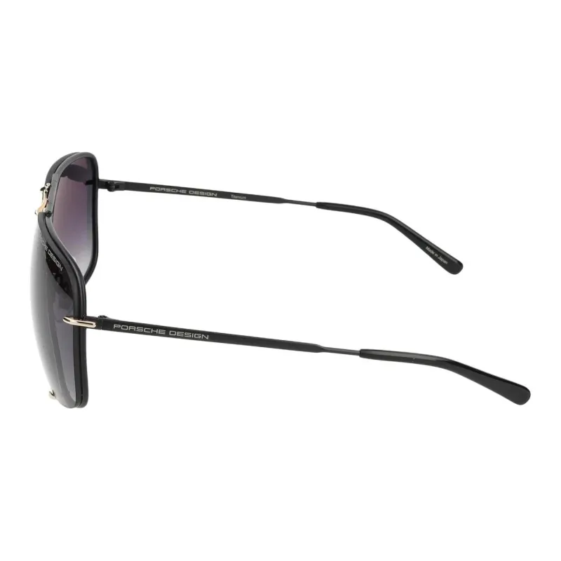 PORSCHE DESIGN Titanium Aviator Sunglasses Men's Black-1