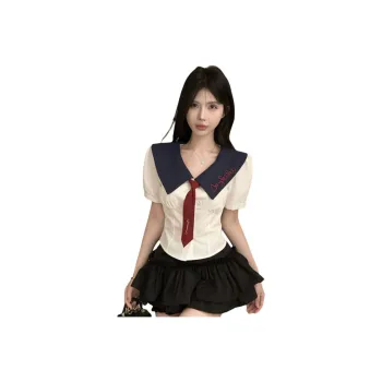 COVER TIME Two Piece Skirt Sets Women's Black Set