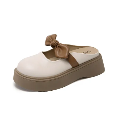 GESHE Rubber Sole Abrasion Resistant Closed Toe Slippers Women's