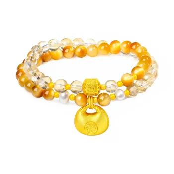 ZKY Tiger's Eye Stone Bracelets Unisex