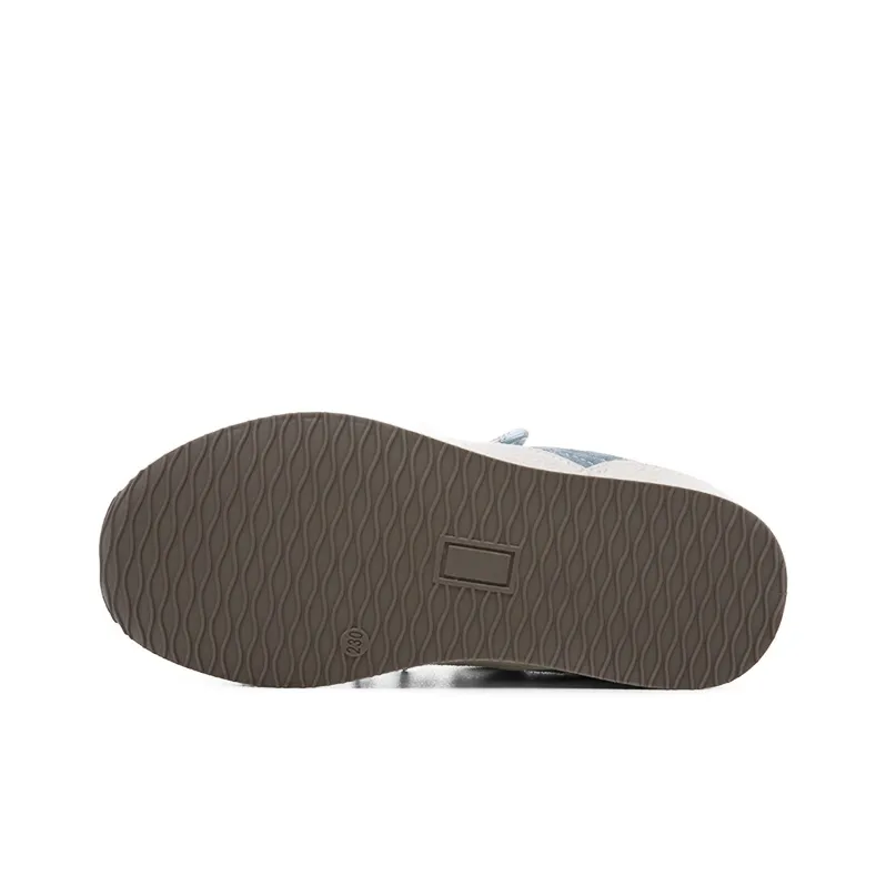 The New Age Family Low Top Skateboard Shoes Women's White Blue-4