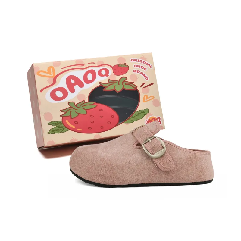 OAOQ Quiet Abrasion Resistant Slip Resistant Closed Toe Slippers Women's-21