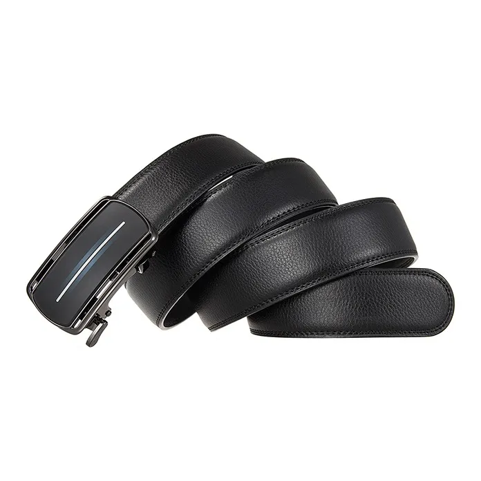 YUZHAOLIN Cow Split Leather Belts Men's Width 3.5CM-3